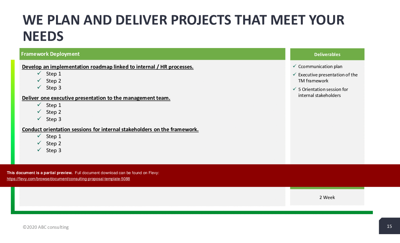 Consulting Proposal Template (20-slide PPT PowerPoint presentation (PPTX)) Preview Image
