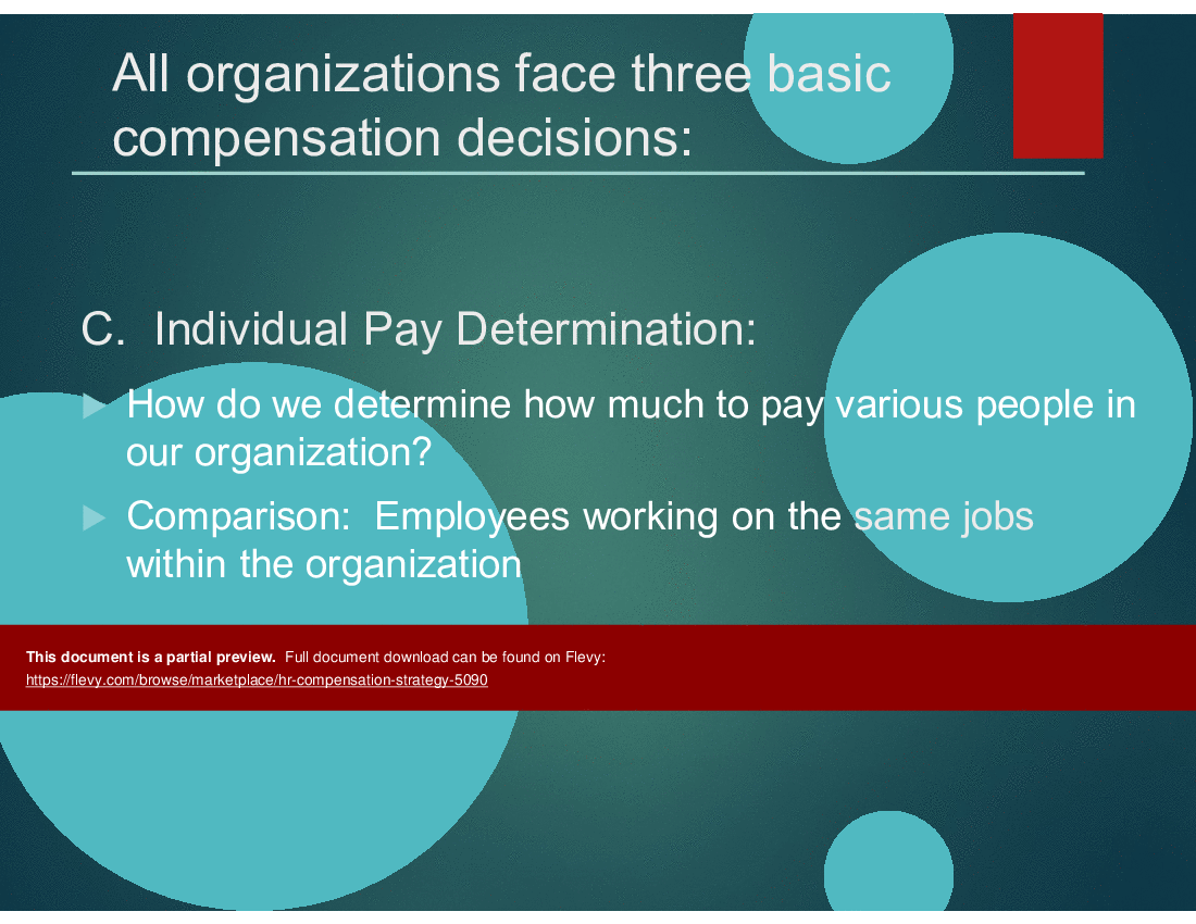 This is a partial preview of HR Compensation Strategy. Full document is 20 slides. 