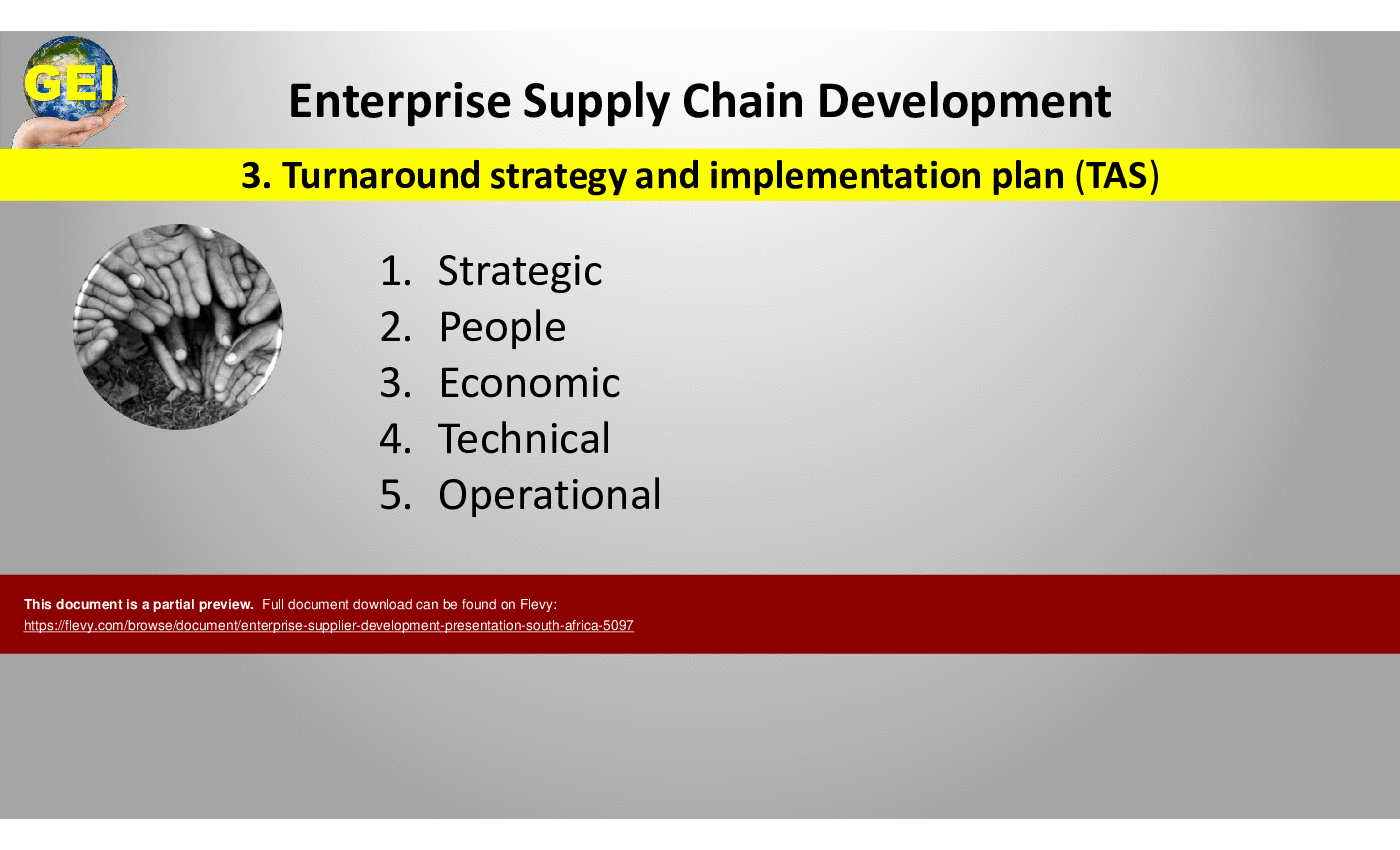Enterprise Supplier Development Presentation South Africa () Preview Image
