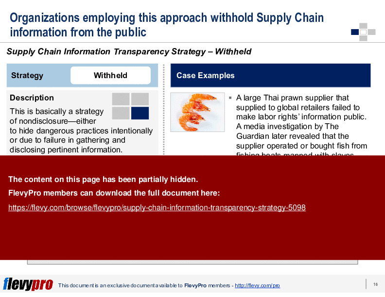 Supply Chain Information Transparency Strategy (25-slide PPT PowerPoint presentation (PPTX)) Preview Image