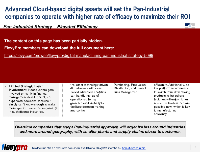This is a partial preview of Digital Manufacturing: Pan-Industrial Strategy (21-slide PowerPoint presentation (PPTX)). Full document is 21 slides. 