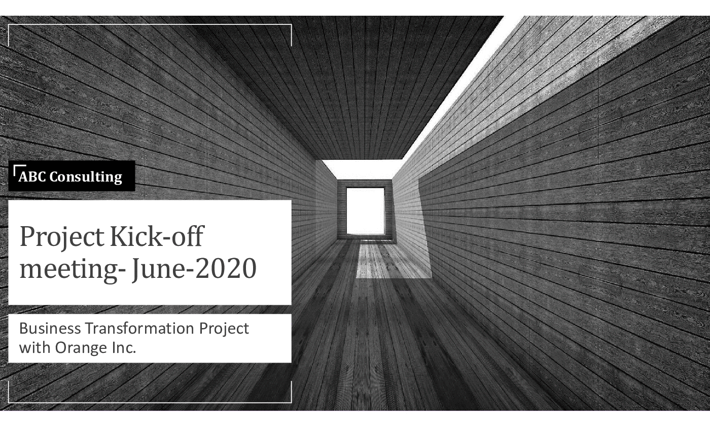 This is a partial preview of Project Kick-Off Template (19-slide PowerPoint presentation (PPTX)). Full document is 19 slides. 