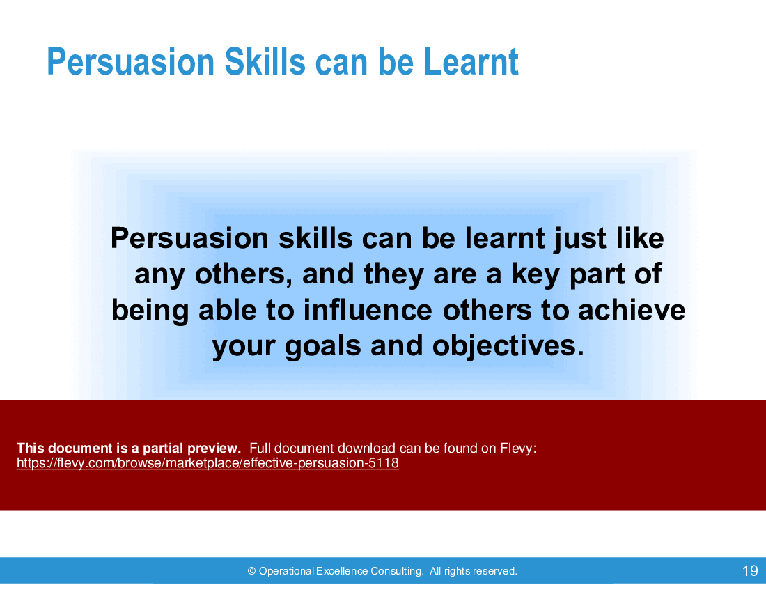Effective Persuasion (87-slide PowerPoint presentation (PPTX)) Preview Image