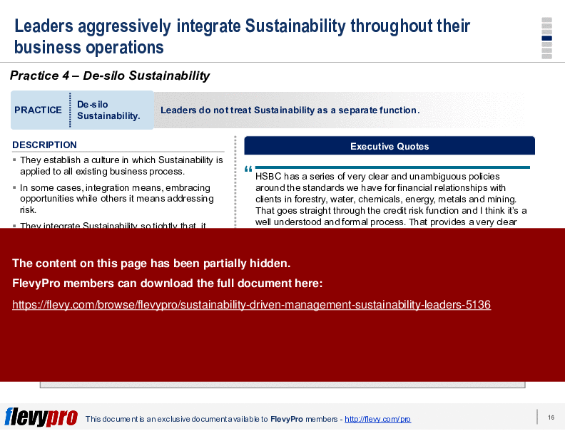 Sustainability-driven Management: Sustainability Leaders (25-slide PPT PowerPoint presentation (PPTX)) Preview Image