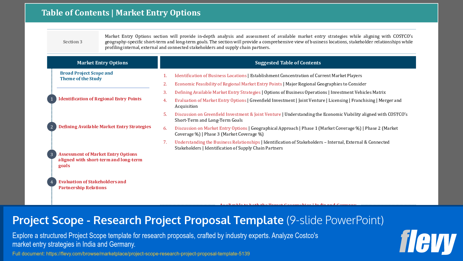 Project Scope - Research Project Proposal Template (9-slide PPT PowerPoint presentation slide deck (PPTX)) Preview Image