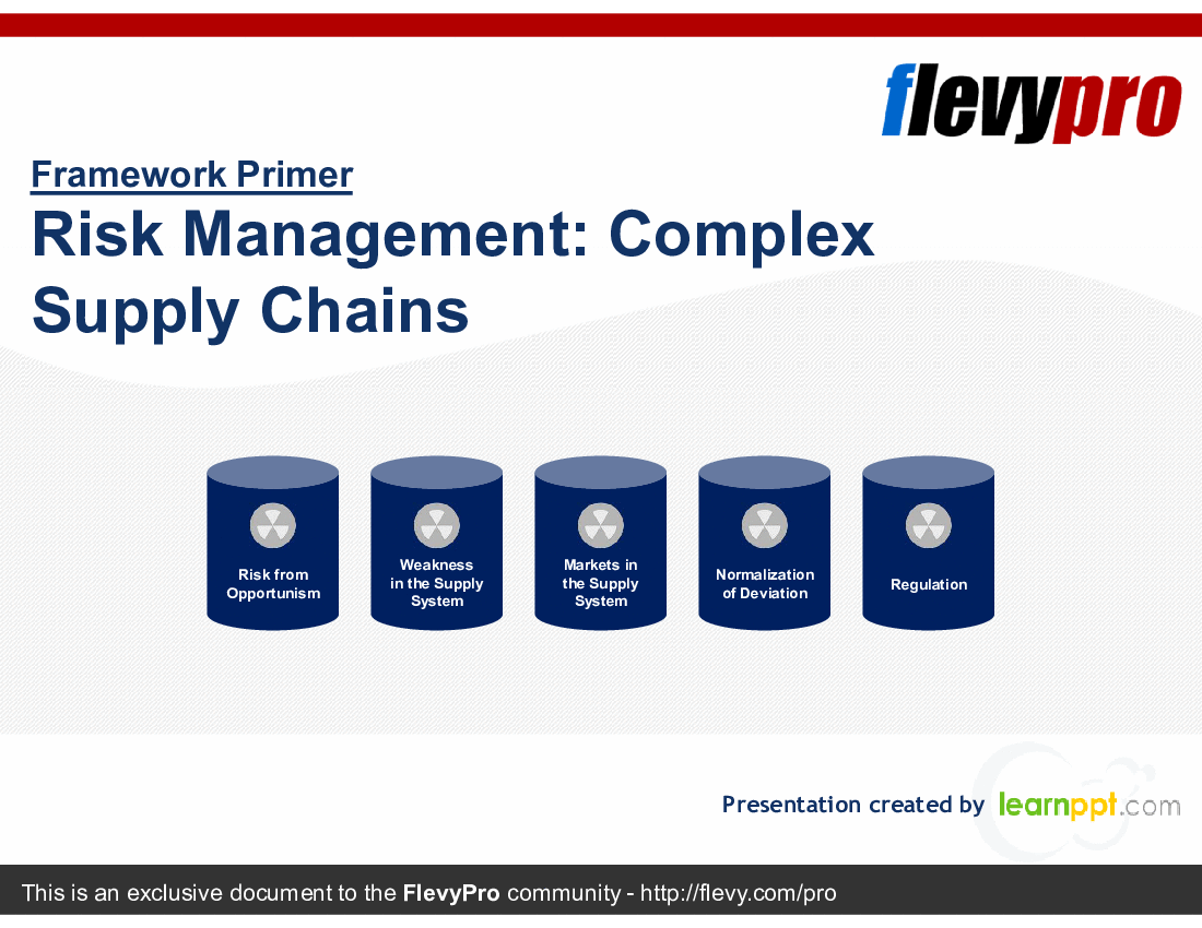This is a partial preview of Risk Management: Complex Supply Chains (24-slide PowerPoint presentation (PPTX)). Full document is 24 slides. 