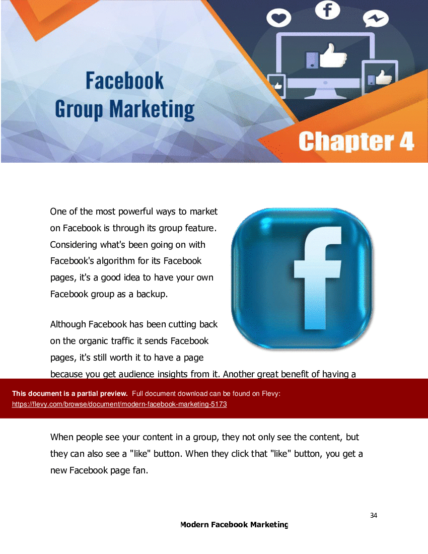 Modern Facebook Marketing (67-page PDF document) Preview Image