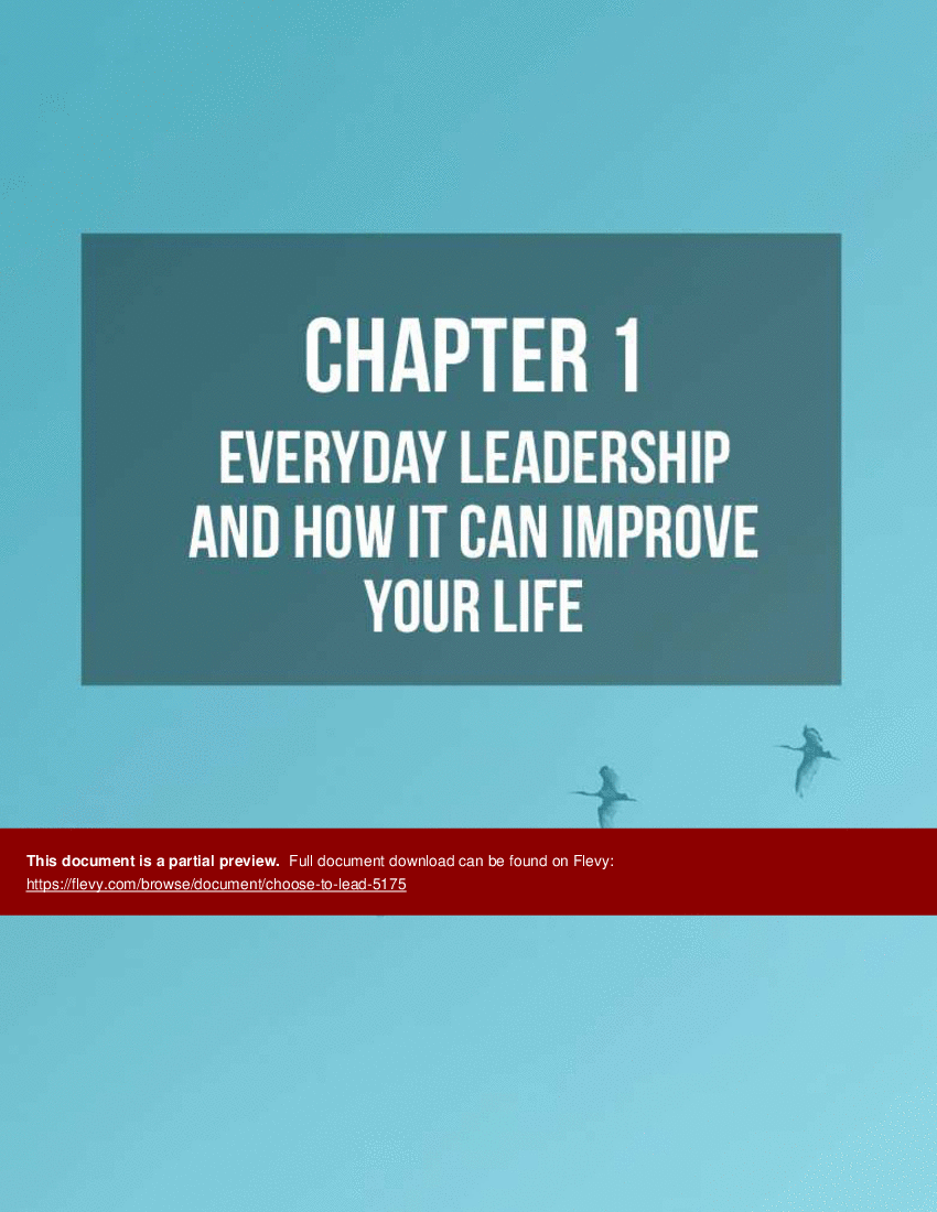 Choose to Lead (65-page PDF document) Preview Image
