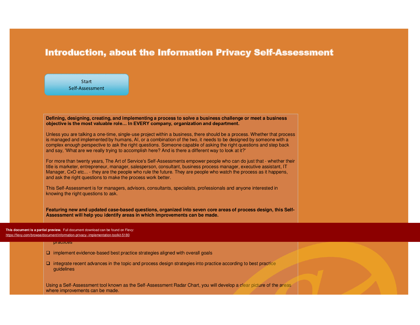This is a partial preview of Information Privacy - Implementation Toolkit (Excel workbook (XLSX)). 