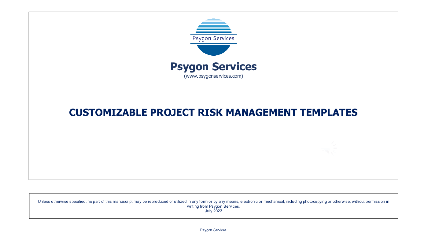 Customizable Project Risk Management Templates (44-slide PPT PowerPoint presentation (PPTX)) Preview Image