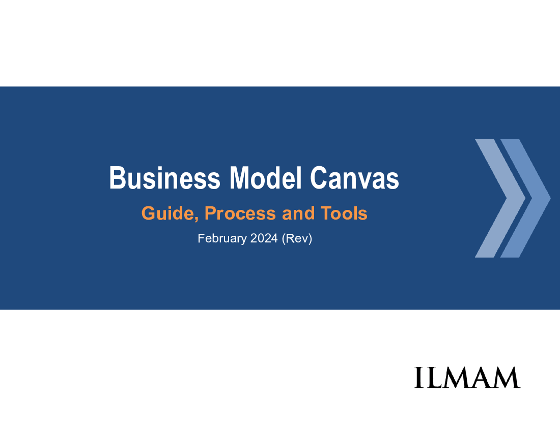 Business Model Canvas: Guide, Process and Tools