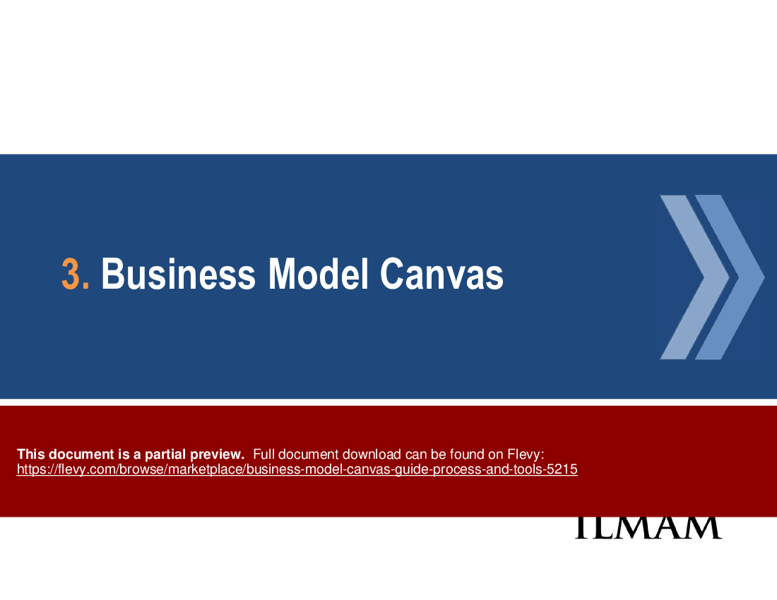 This is a partial preview of Business Model Canvas: Guide, Process and Tools (43-slide PowerPoint presentation (PPTX)). Full document is 43 slides. 