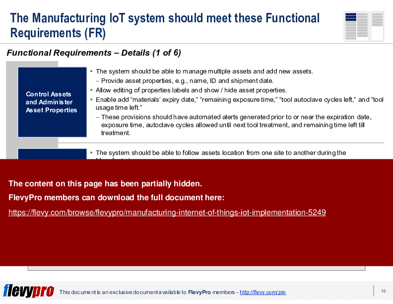 This is a partial preview of Manufacturing: Internet of Things (IoT) Implementation (25-slide PowerPoint presentation (PPTX)). Full document is 25 slides. 