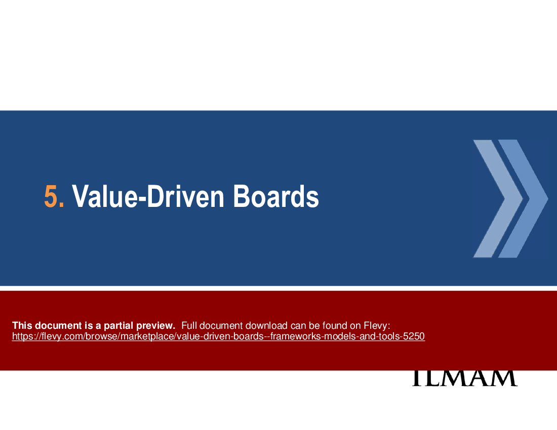 Value-Driven Boards - Frameworks, Models and Tools (53-slide PPT PowerPoint presentation (PPTX)) Preview Image