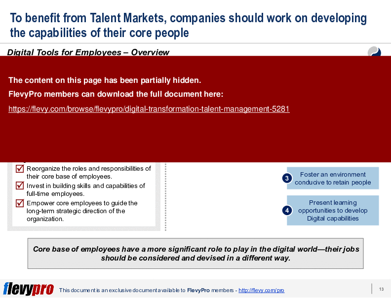 This is a partial preview of Digital Transformation: Talent Management (25-slide PowerPoint presentation (PPTX)). Full document is 25 slides. 