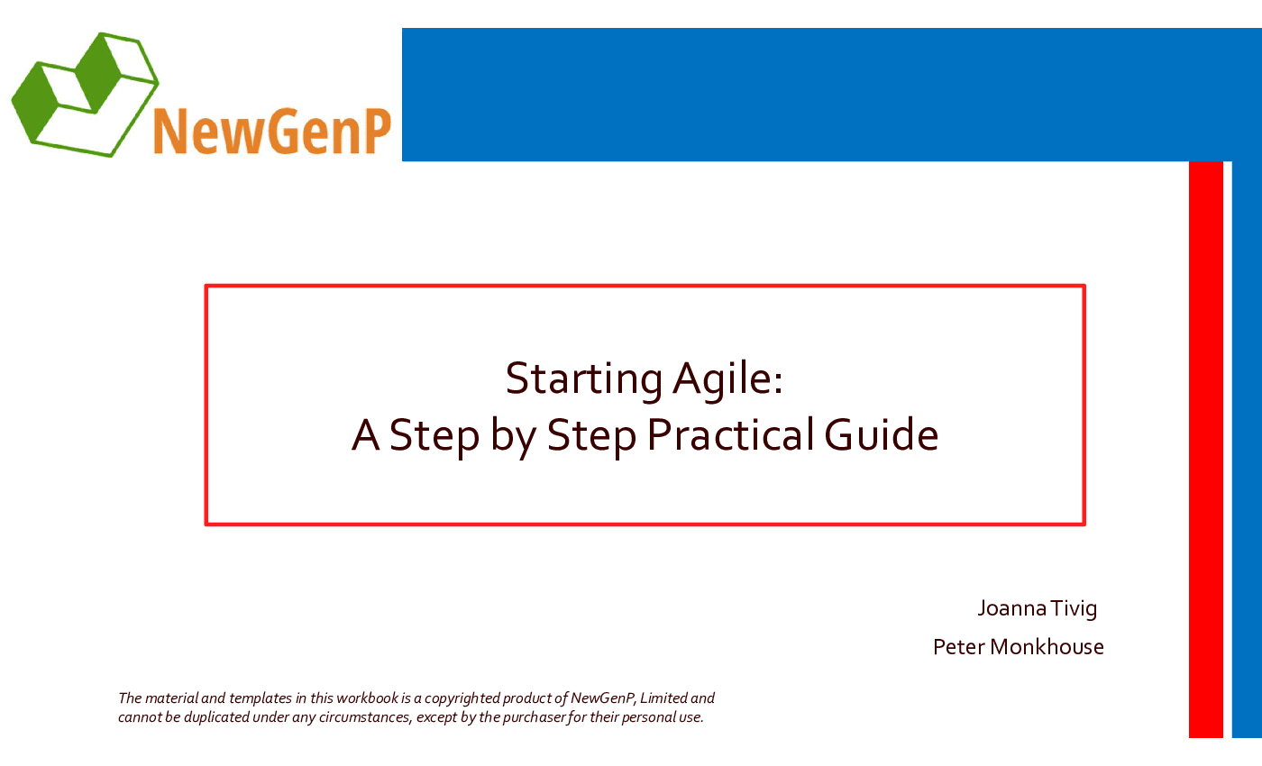This is a partial preview of Starting Agile A Step by Step Practical Guide (41-slide PowerPoint presentation (PPTX)). Full document is 41 slides. 