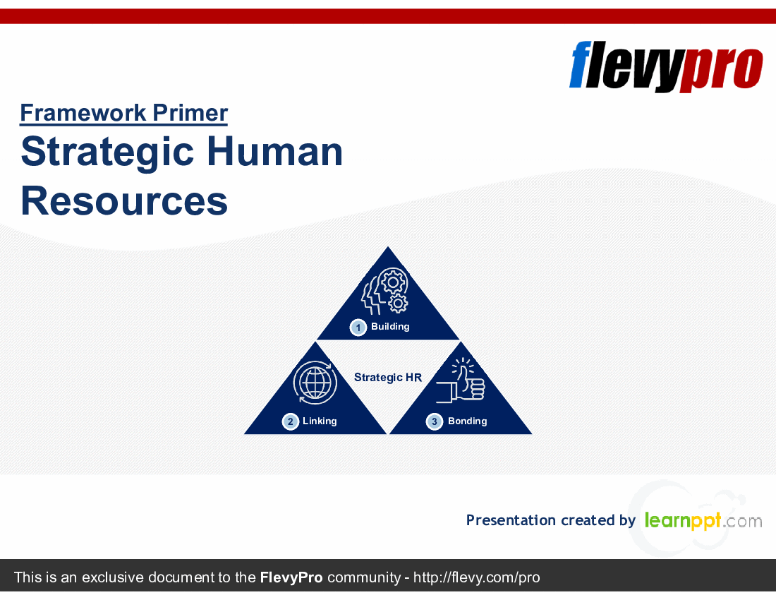 This is a partial preview of Strategic Human Resources (27-slide PowerPoint presentation (PPTX)). Full document is 27 slides. 