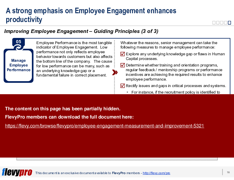 Employee Engagement Measurement & Improvement (25-slide PPT PowerPoint presentation (PPTX)) Preview Image