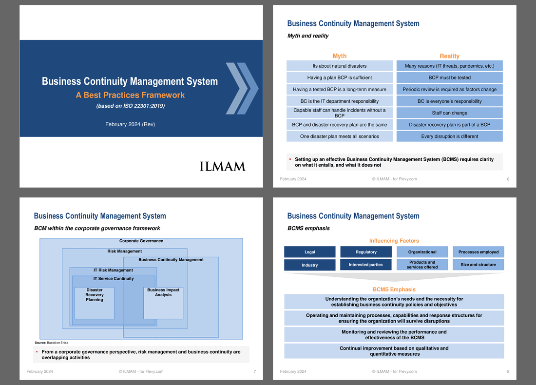 Business Continuity Management System - Best Practices (30-slide PPT PowerPoint presentation (PPTX)) Preview Image