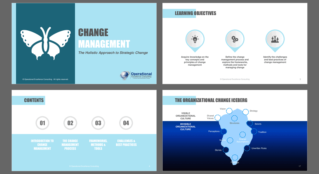 Change Management (110-slide PPT PowerPoint presentation (PPTX)) Preview Image