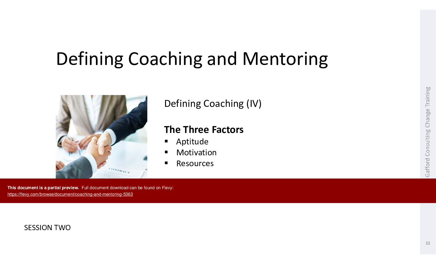 Coaching and Mentoring (66-slide PPT PowerPoint presentation (PPT)) Preview Image