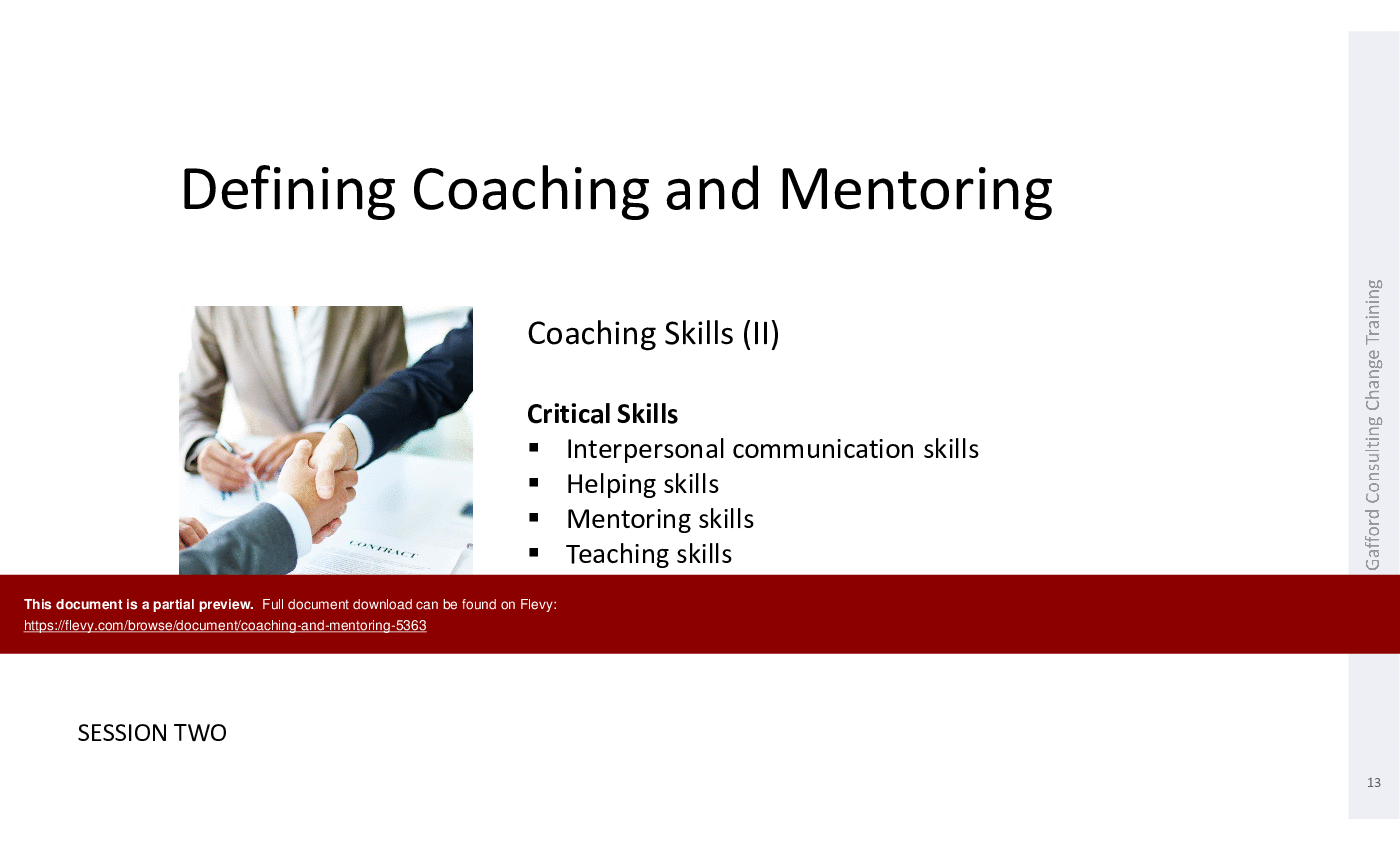 Coaching and Mentoring (66-slide PPT PowerPoint presentation (PPT)) Preview Image