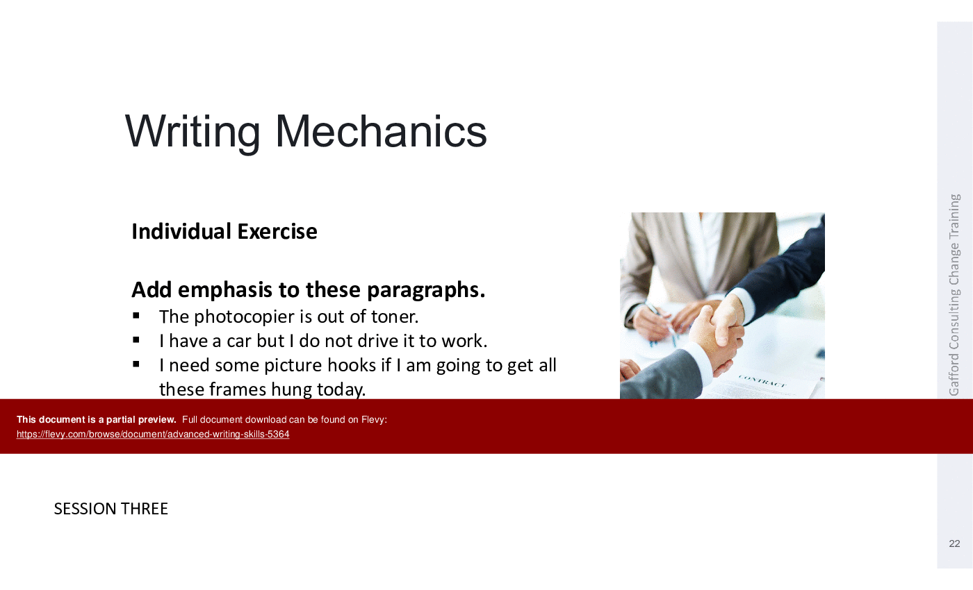 Advanced Writing Skills (39-slide PPT PowerPoint presentation (PPT)) Preview Image