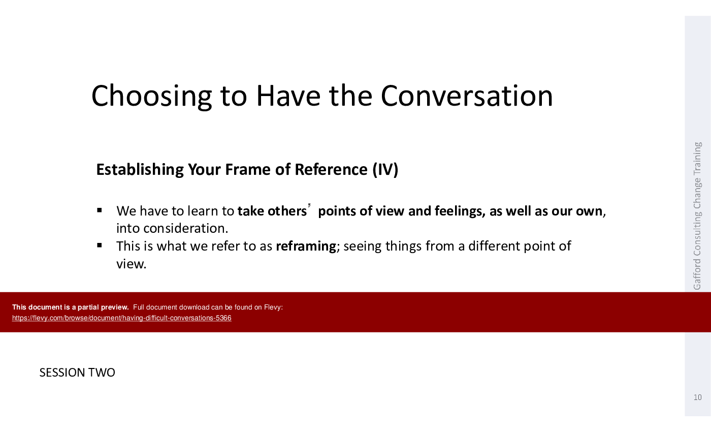 This is a partial preview of Having Difficult Conversations (43-slide PowerPoint presentation (PPTX)). Full document is 43 slides. 
