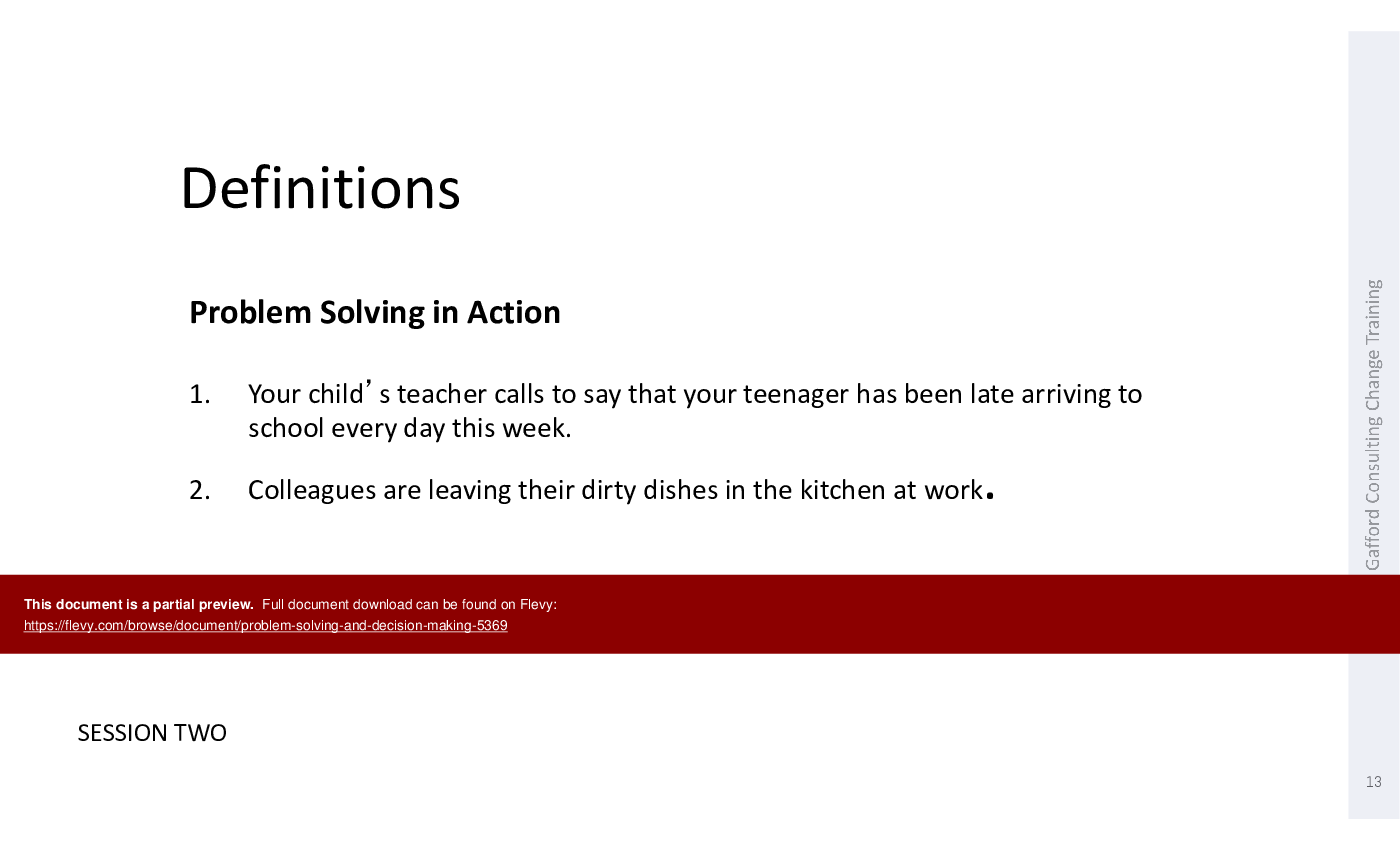 Problem Solving and Decision Making (101-slide PPT PowerPoint presentation (PPTX)) Preview Image