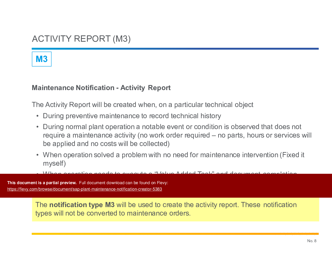 SAP Plant Maintenance Notification Creator (51-slide PPT PowerPoint presentation (PPTX)) Preview Image
