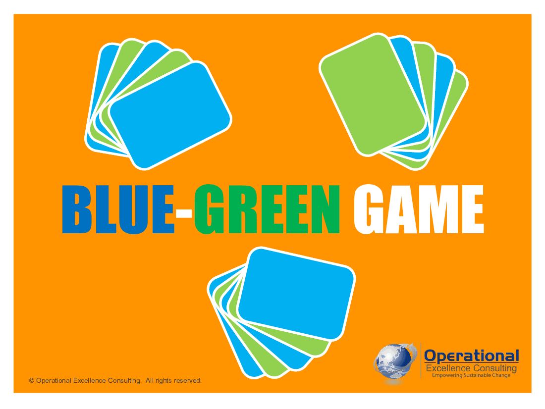 This is a partial preview of The Blue-Green Game (31-slide PowerPoint presentation (PPTX)). Full document is 31 slides. 