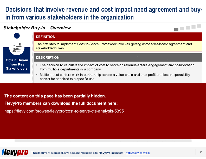 This is a partial preview of Cost-to-Serve (CTS) Analysis (25-slide PowerPoint presentation (PPTX)). Full document is 25 slides. 