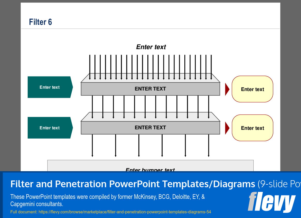 Filter and Penetration PowerPoint Templates/Diagrams (9-slide PPT PowerPoint presentation slide deck (PPT)) Preview Image
