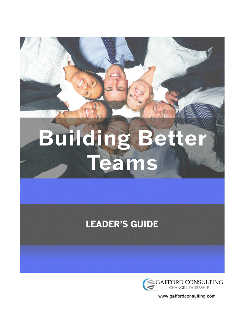 Building Better Teams - Training Guides