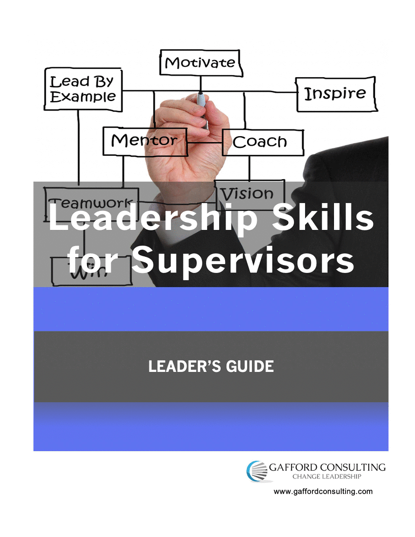 This is a partial preview of Leadership Skills - Training Guides (65-page Word document). Full document is 65 pages. 