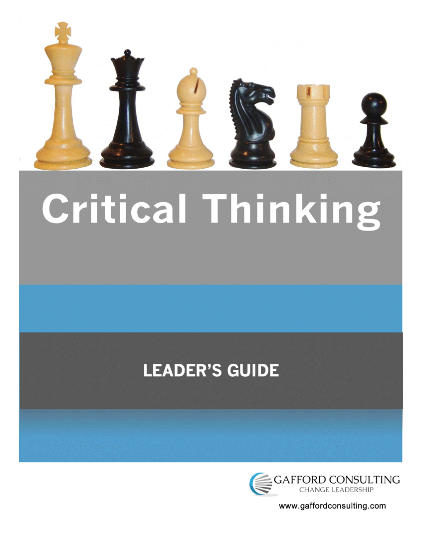 Critical Thinking Skills - Training Guides (79-page Word document) Preview Image