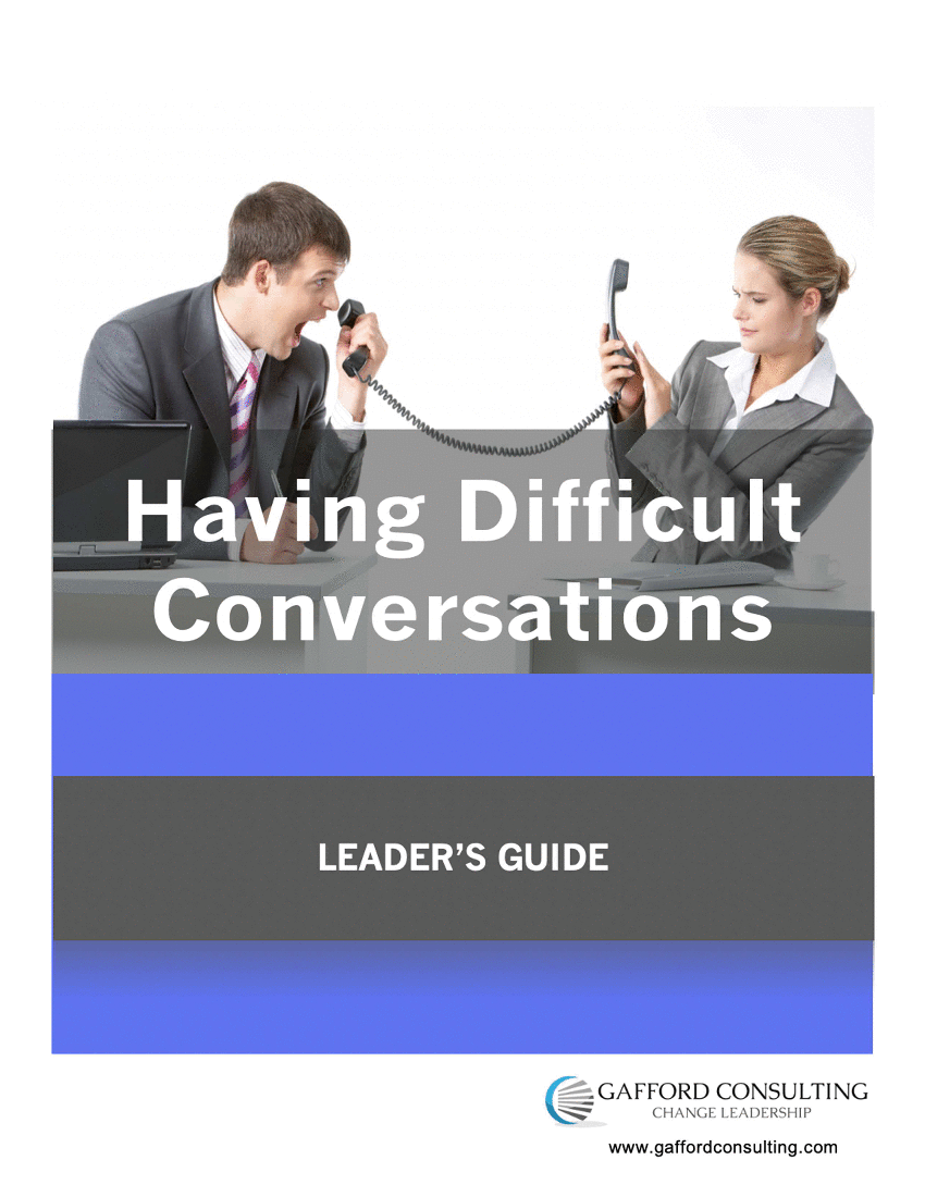 This is a partial preview of Having Difficult Conversations - Training Guides (47-page Word document). Full document is 47 pages. 