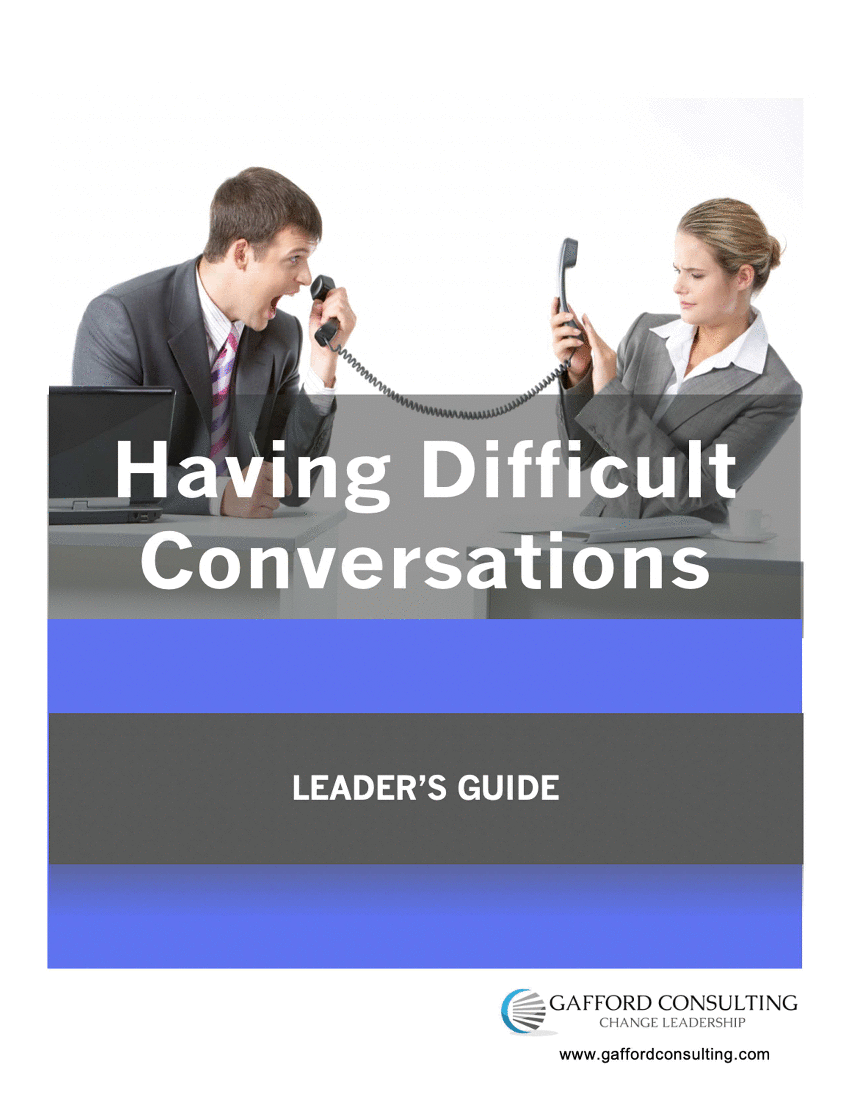 Having Difficult Conversations - Training Guides (47-page Word document) Preview Image