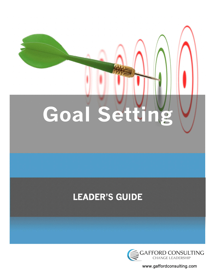 Goal Setting - Training Guides