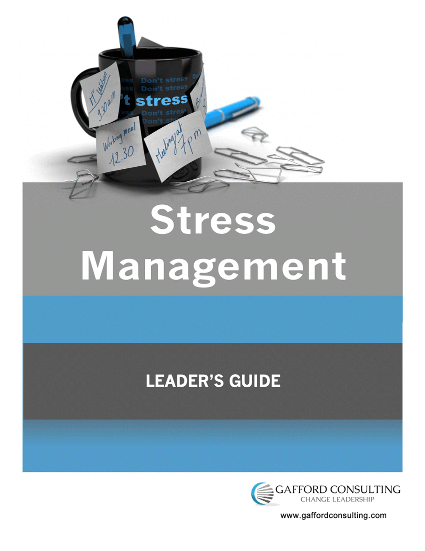 Stress Management - Training Guides (59-page Word document) Preview Image