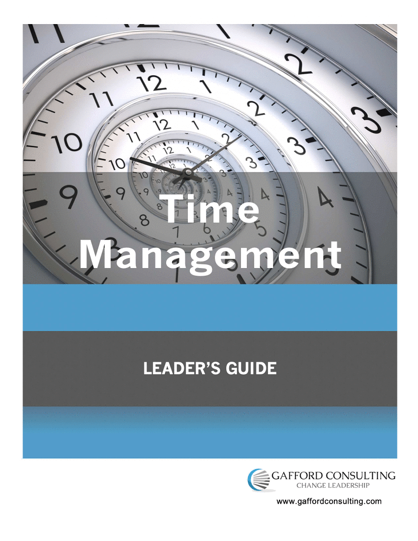 This is a partial preview of Time Management - Training Guides. Full document is 77 pages. 