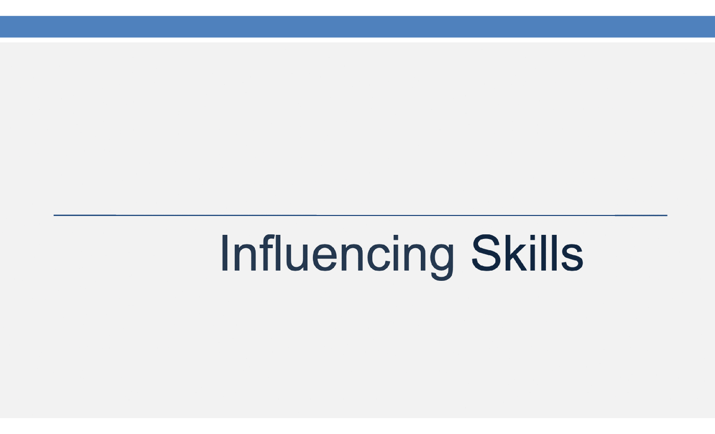 Influencing Skills (22-slide PPT PowerPoint presentation (PPT)) Preview Image