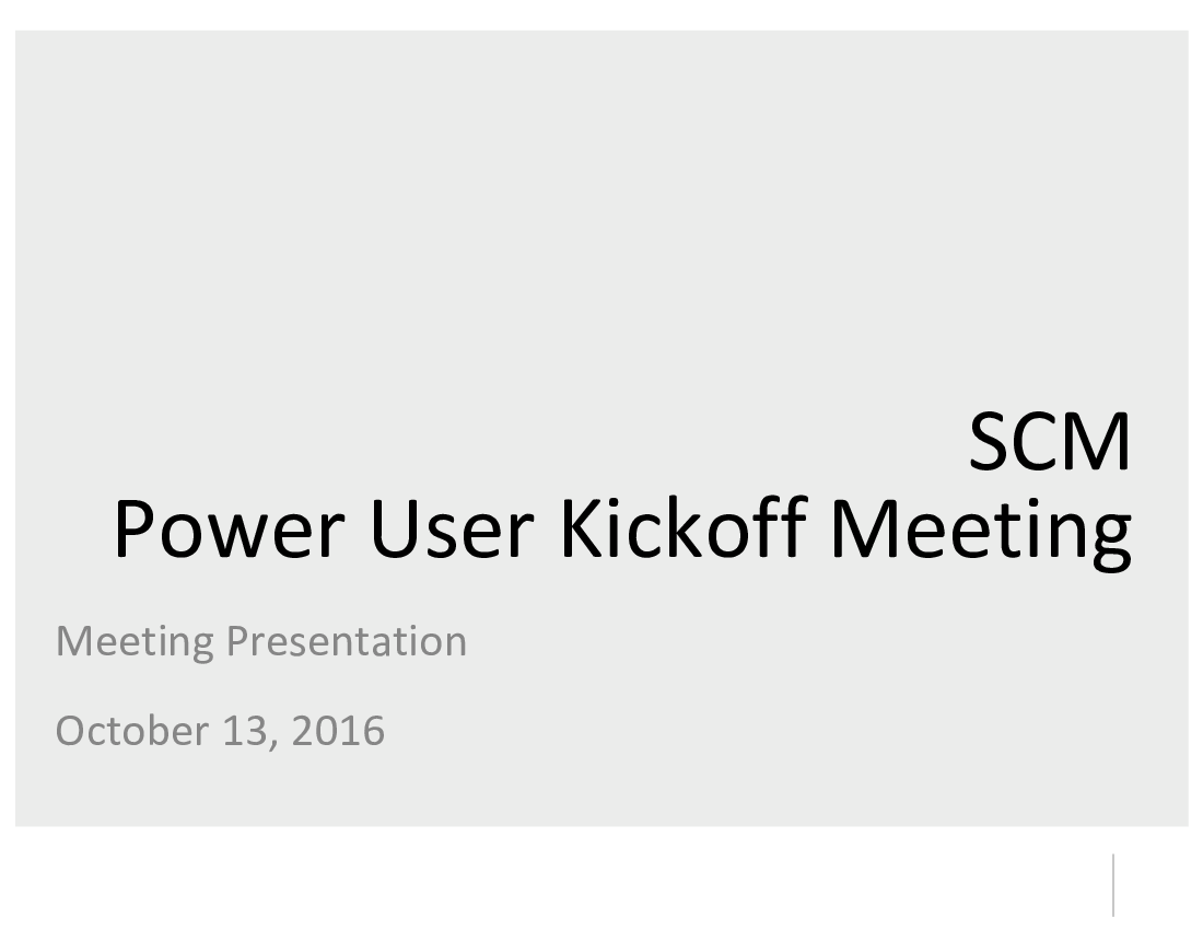 Power User Kickoff Meeting (42-slide PPT PowerPoint presentation (PPTX)) Preview Image