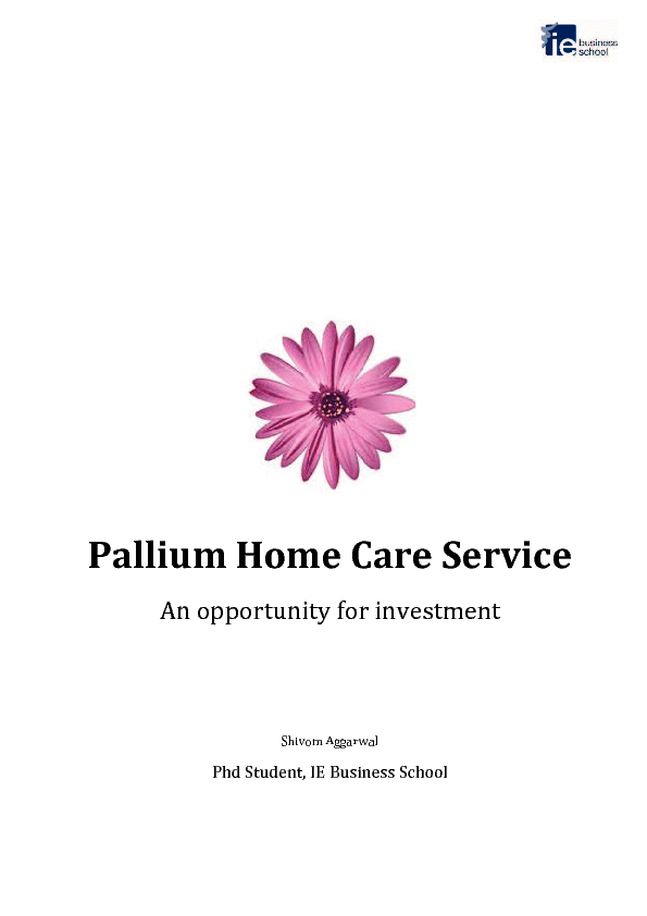 Pallium Home Care Service (14-page PDF document) Preview Image