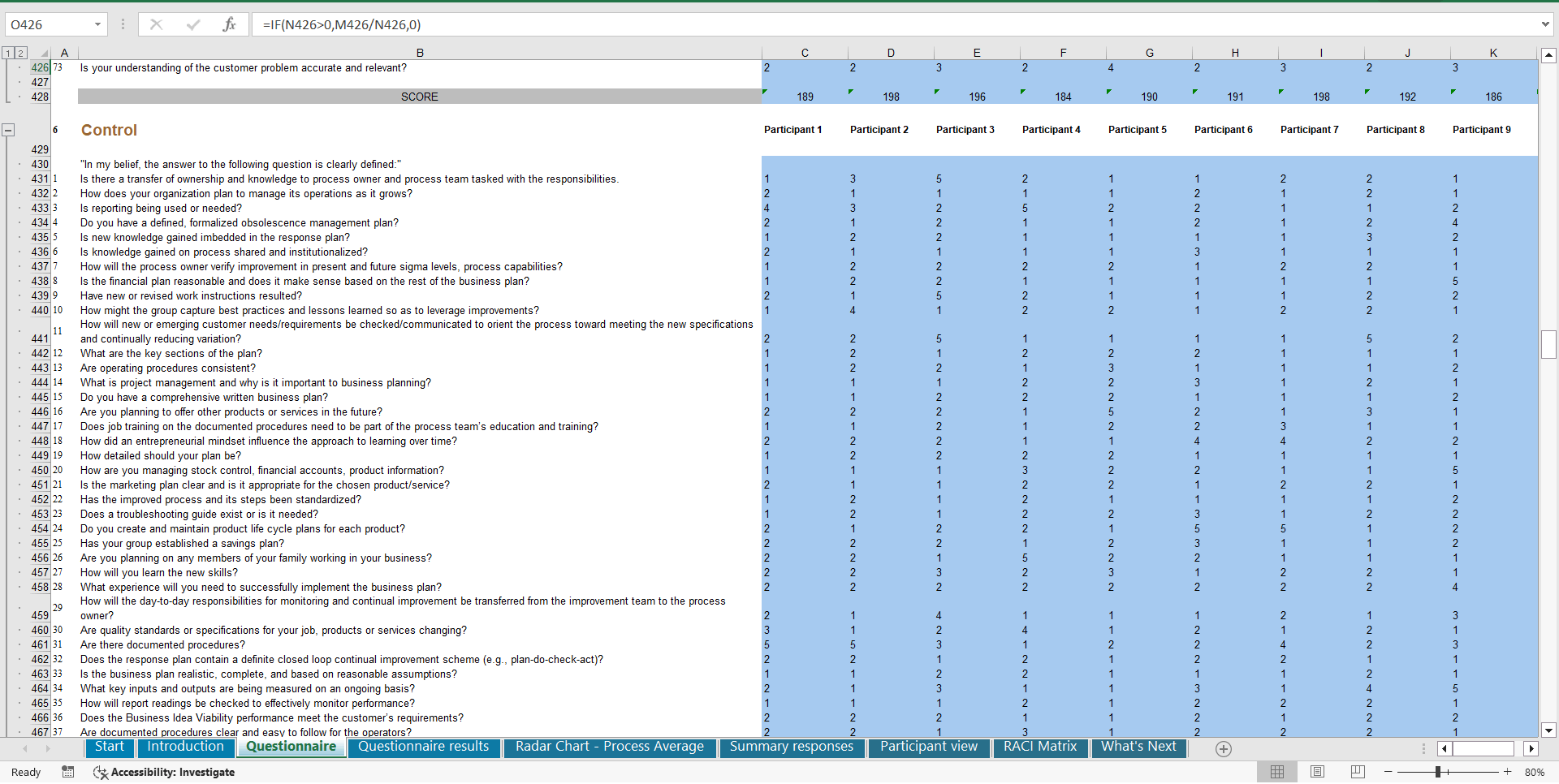 This is a partial preview of Business Idea Viability - Implementation Toolkit (Excel workbook (XLSX)). 