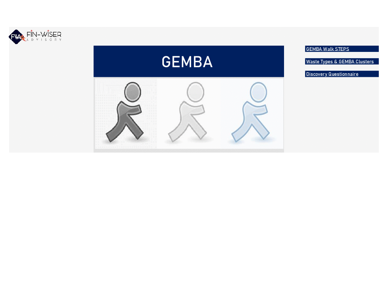 Gemba Steps Interview Questionnaire (Excel template (XLSX)) Preview Image