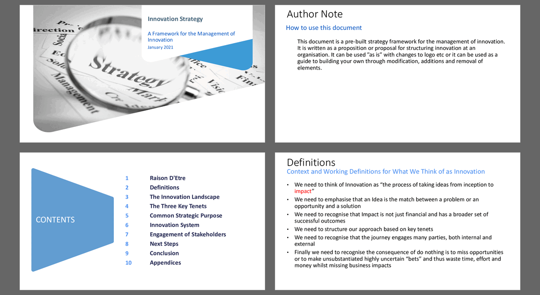 Innovation Strategy Framework (16-slide PPT PowerPoint presentation (PPTX)) Preview Image