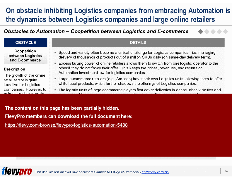 Logistics Automation (28-slide PPT PowerPoint presentation (PPTX)) Preview Image