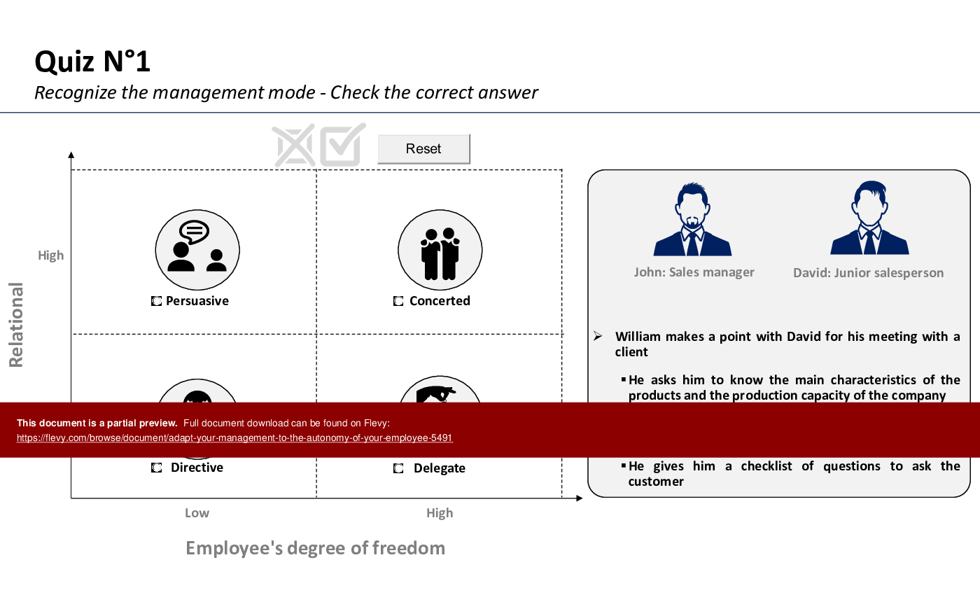 Adapt Your Management to the Autonomy of Your Employee (16-slide PPT PowerPoint presentation (PPTM)) Preview Image