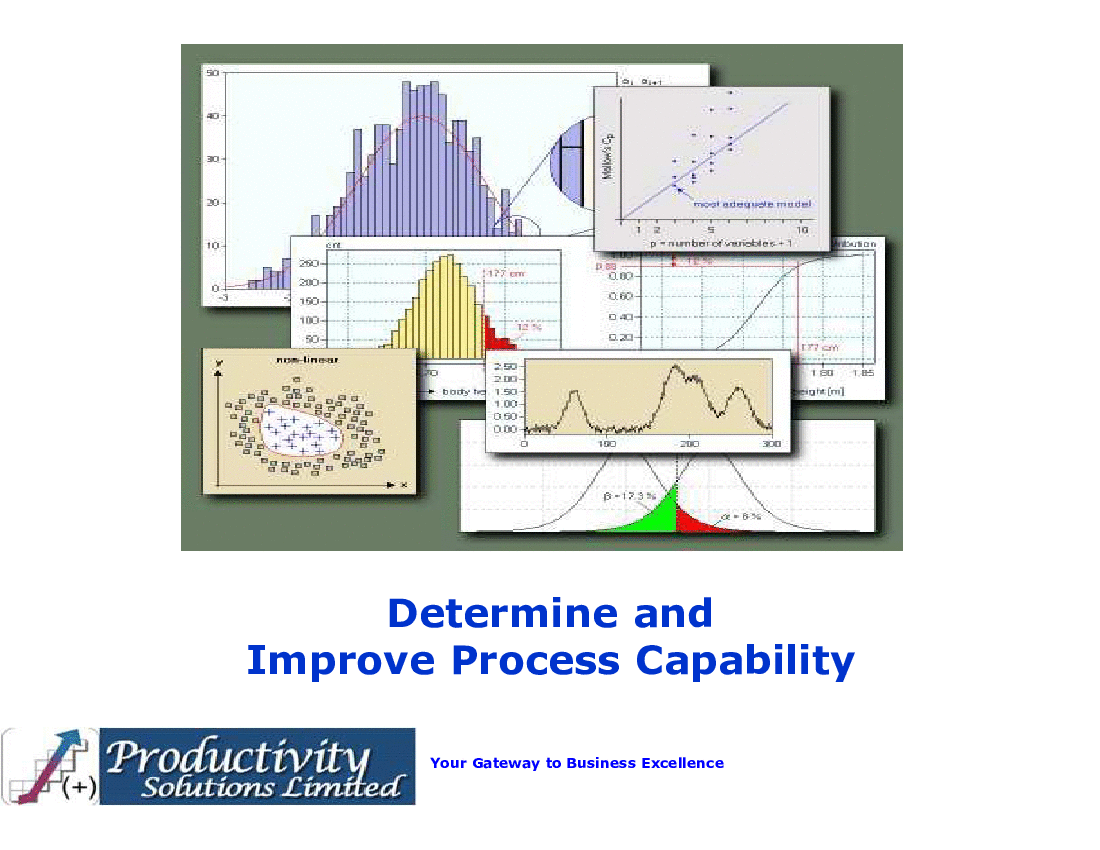 PSL - Process Capability Improvement Using Six Sigma (60-slide PPT PowerPoint presentation (PPTX)) Preview Image